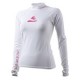 Womens Long Sleeve Rash Guard - Pebble